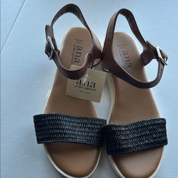 a.n.a Shoes - Ana Brown and Black Sandals
